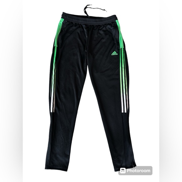green adidas tiro pants